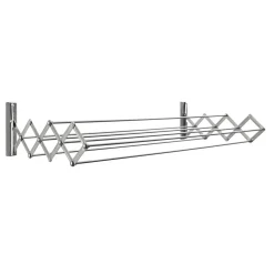 Vägghängd & Hopfällbar 100 cm Stål Silver
