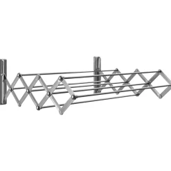 Vägghängd & Hopfällbar 60 cm Stål Silver