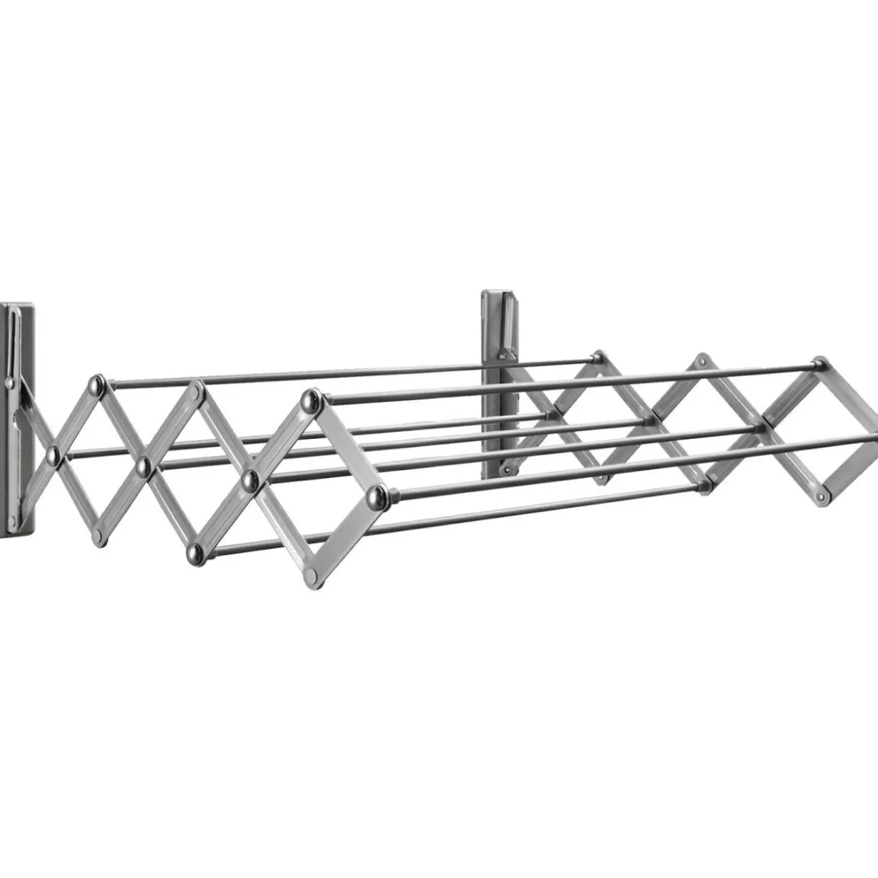 Vägghängd & Hopfällbar 60 cm Stål Silver