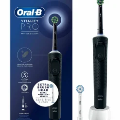 Vitality Pro Svart med Extra Refill & 3 Borstningslägen