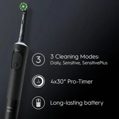 Vitality Pro Svart med Extra Refill & 3 Borstningslägen