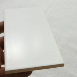 Vit Slät Matt 7,5x15 cm