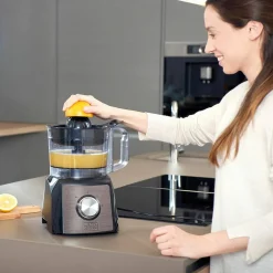1200W med Skål, Mixer & Juicepress