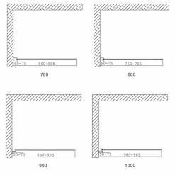 Wall Delvis Frostat Glas