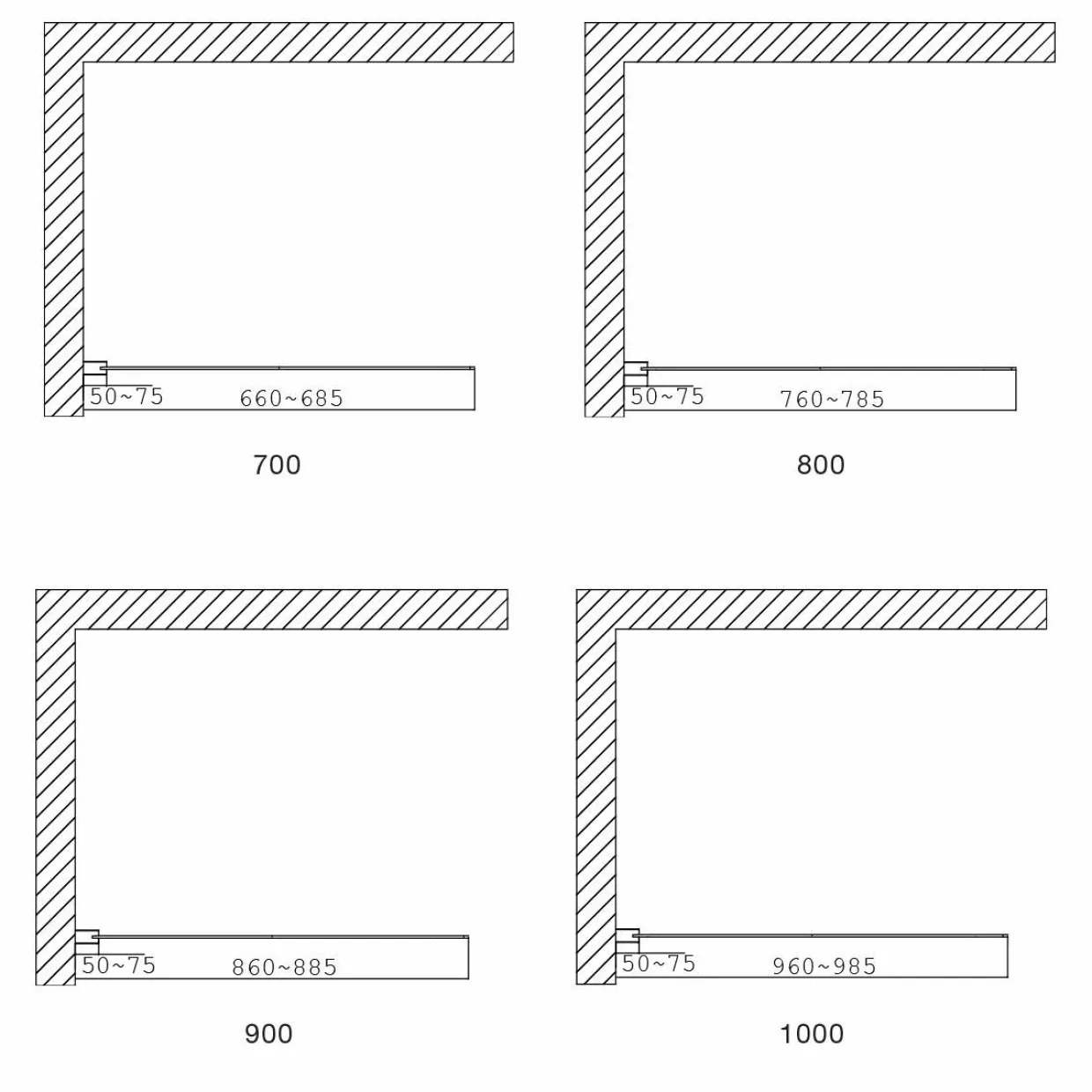 Wall Delvis Frostat Glas