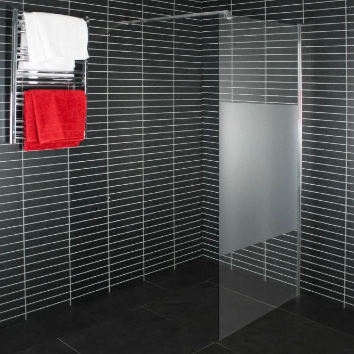 Wall Delvis Frostat Glas
