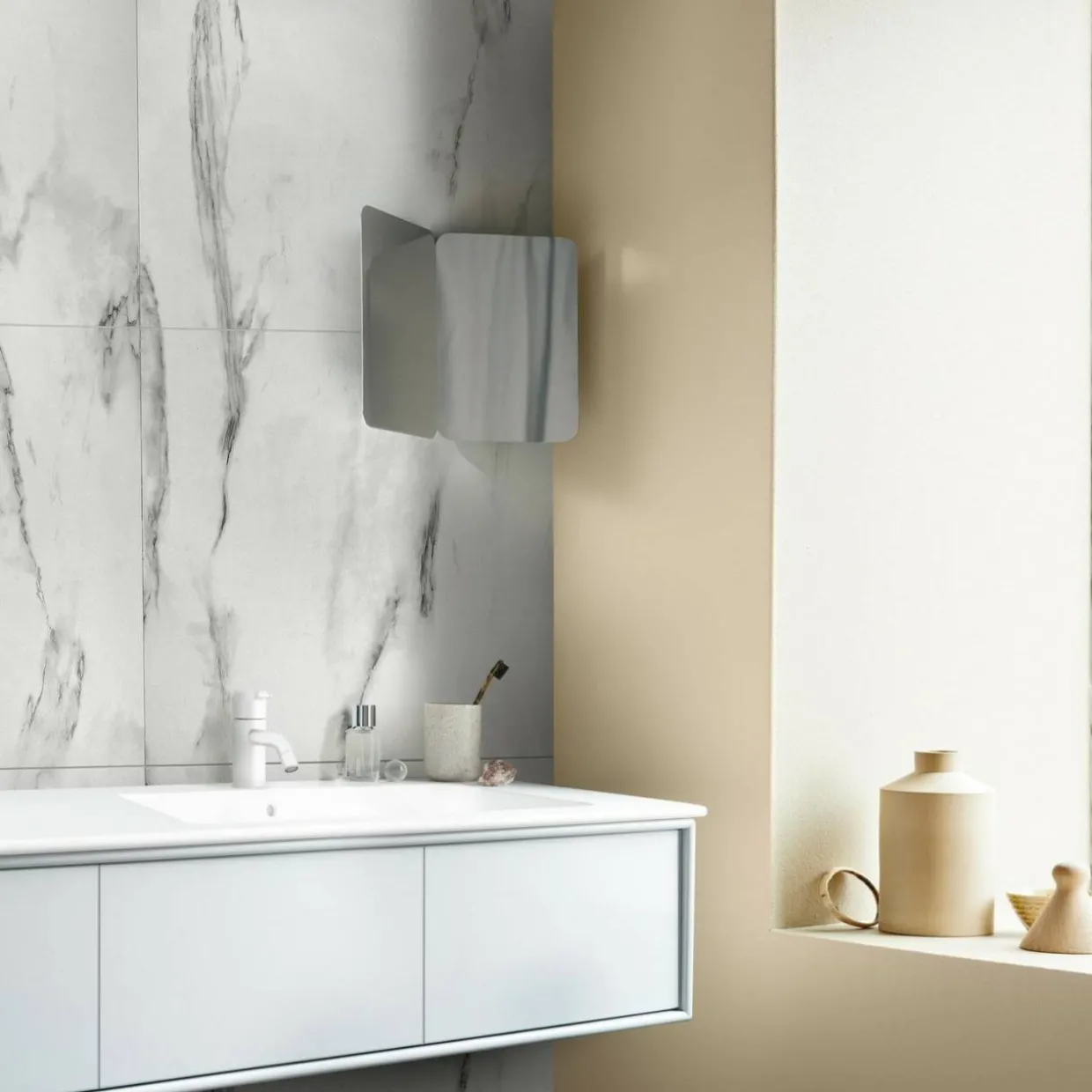 Wall & Water Vit Marmor 60x60