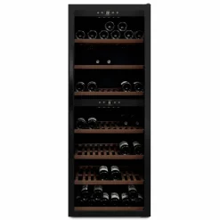 WineExpert 126 Fullglass SW-126B Svart med 2 Zoner och Plats för 126 Flaskor