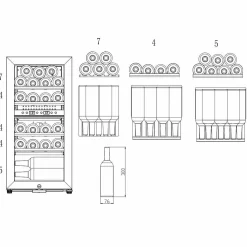 WineExpert 24 Stainless Fristående med Kompressor