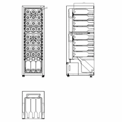 WineExpert 24 Stainless Fristående med Kompressor