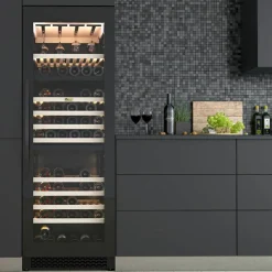 Winemex 145 Svart LED-Belysning 145 Flaskor 3 Zoner