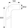 90° Ø32x160x600