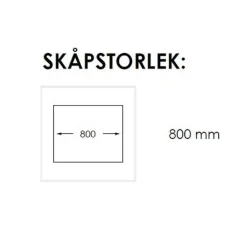 Zirkon 80 K Rostfri Stål Dubbel för Kök och Tvättstuga